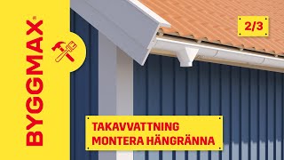 Takavvattning del 2 montera hängränna [upl. by Avelin]