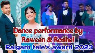 Raween amp Roshel  Raigam teles award 2023 Malen Upan samanali song [upl. by Santoro]