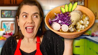 BEST Pozole Recipe  Cooking with mamah [upl. by Sisenej]