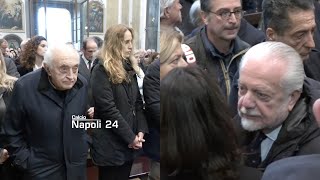 Funerale Juliano lultimo saluto di De Laurentiis e Ferlaino 😭 [upl. by Schofield]