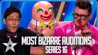 The most BIZARRE auditions of Series 16  Britains Got Talent [upl. by Persse106]