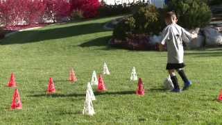 Soccer Drills for the Beginner  Dribbling 2 [upl. by Nanete]