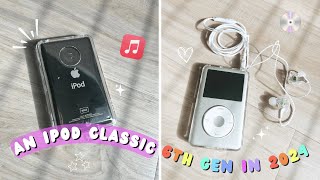 the ipod classic 6th gen in 2024  unboxing set up  accessories  should you buy an ipod in 2024 [upl. by Goff409]