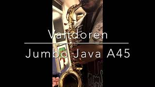 Mouthpiece test  Vandoren Jumbo Java A45 vs Beechler Bellite 8 [upl. by Salvidor]