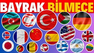 🚩 Bayrak Uzmanı mısın Bu Bulmacayı Çöz ve Kendini Test Et  Eğlence  Öğrenme [upl. by Toille]