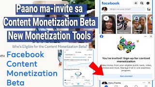 New Meta Update Paano mainvite sa Facebook Content Monetization Beta [upl. by Satterlee]