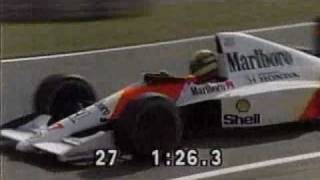 F1 Japan Ayrton Senna Pole Lap [upl. by Nyrem]