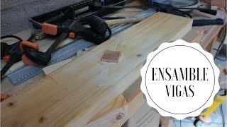 Ensamble de vigas de madera  Scarf Joint [upl. by Aikcin452]