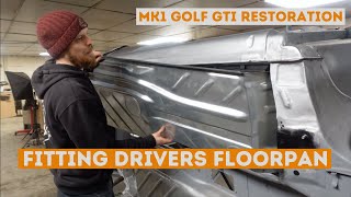 Drivers Floorpan Replacement  Golf Episode 25 Volkswagen Mk1 Golf GTI Resto [upl. by Beniamino754]