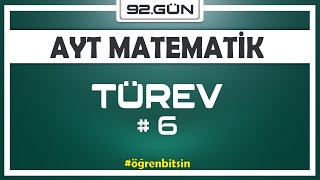 Türev 6  AYT MATEMATİK KAMPI 92gün  Rehber Matematik [upl. by Abbey]