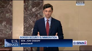 Sen Ossoff Warns of “Grave National Security Risk” if Bipartisan Border Security Bill Blocked [upl. by Einwahr]