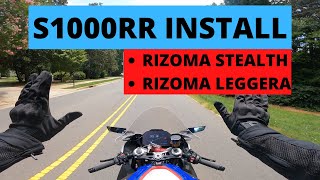 Installing Rizoma Stealth and Rizoma Leggera on S1000RR [upl. by Dexter191]