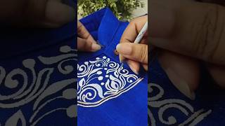 Punjabi fabric painting aartesque aartesqueshorts youtubeshorts diy fabricpainting art craft [upl. by Ymiaj]