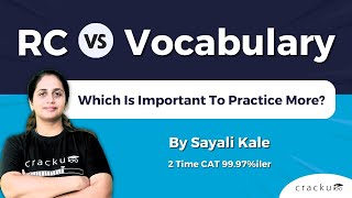 CAT RC vs Vocabulary  Which is important to practice more [upl. by Enelrad163]