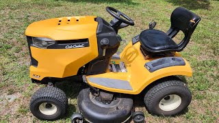 Cub Cadet XT1 Enduro Series 46quot Cut Hydrostatic Drive Riding Mower demo Reference Mower 46 [upl. by Peednam416]