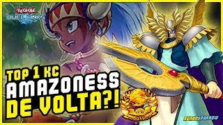 REI DOS JOGOS DE AMAZONESS DECK TOP 1 KC  YuGiOh Duel Links 620 [upl. by Annaeirb559]