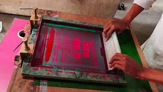 Plastic Carry Bags Screen Printing Screen Printing Video aljps [upl. by Dranrev240]