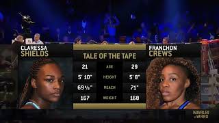 HIGHLIGHTS  Claressa Shields vs Franchon CrewsDezurn [upl. by Asserak853]