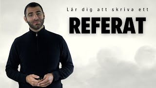 Lär dig att skriva ett REFERAT [upl. by Llib]