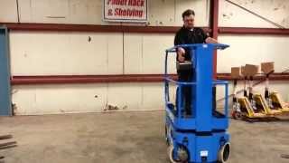 UpRight TM12 Scissor Lift Turning Radius Demo [upl. by Honig]