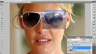 Tutorial Photoshop CS5 Riflesso deglio occhiali [upl. by Kho]