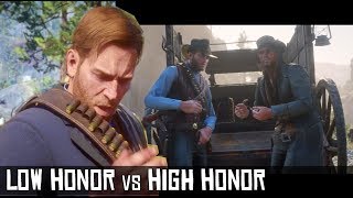 Low Honor vs High Honor  Arthur Tells John To Leave The Gang Good vs Bad RDR2 [upl. by Aiekan]