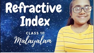 Refractive Index Class 10 In malayalam  Light Reflection and refraction [upl. by Uahsoj902]