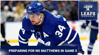 Toronto Maple Leafs preparing for no Auston Matthews for Game 5 whats changes could we expect [upl. by Topliffe]