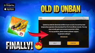 FINALLY FREE FIRE ALL ID UNBAN 🔥  HOW TO UNBAN SUSPENDED ACCOUNT  FREE FIRE ID UNBAN KAISE KARE [upl. by Etnuahc963]