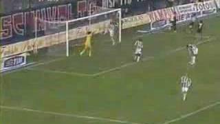 Cagliari  Juventus 11 Zola 88° 16012005 [upl. by Llemaj]