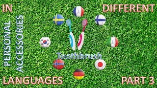 Toothbrush in different languageswith pronunciation [upl. by Geordie]