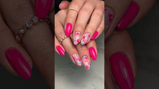 Builder Gel amp Floral Nail Art 🌸💅🏻 gelnails [upl. by Lal]