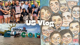 US vlog 🇺🇸  vlog 31 • a day at Legoland  GayleBee ❁ [upl. by Nezam]