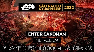 Enter Sandman Metallica with 1000 musicians  São Paulo 2022 [upl. by Yelena831]