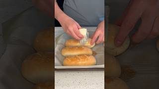 Easy Hoagie Sandwich Rolls breadrecipe shorts rolls [upl. by Montano]