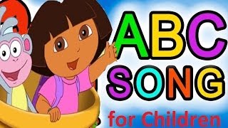 ABC Song for Children  Alphabet Dora The Explorer [upl. by Eralc]