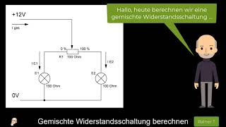 01 Gemischte Widerstandsschaltung berechnen [upl. by Dorree]