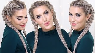 How To Dutch Braids with Clip In Extensions [upl. by Agustin451]