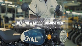 Rear View Mirror Adjustment  Hunter 350 [upl. by Arebma]