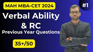 MAH MBA CET24 DAY 1 VARC AND ENGLISH PYQ  SCORE 35 By NITESH Sir [upl. by Ative]