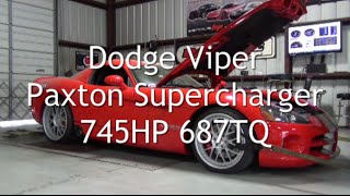 Dodge Viper Paxton Supercharger 745HP 687TQ [upl. by Staford]