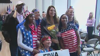 Naturalization ceremony held in Dallas to welcome 35 new US citizens [upl. by Eibob]