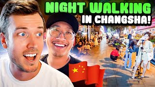 Changsha Chinas Night Walking Street Is Crazy w CookSux amp WaterLynn [upl. by Swamy39]