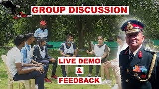 SSB Interview Group Discussion Live Demo amp Feedback by Maj Gen VPS Bhakuni  GTO Tasks [upl. by Gamber]