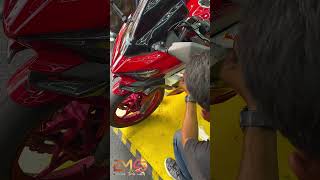 Custom Carbon Side Winglet ZX25R Di Kawasaki Ninja 250 Fi 2018 [upl. by Nihhi]