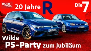 VW feiert wilde PSParty 7 Fakten zu 20 Jahren RModelle  auto motor und sport [upl. by Fia]