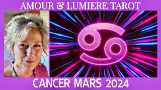 CANCER MARS 2024 ☀️Mois OPTIMISTE et PROMETTEUR 🎉🎉 [upl. by Esiouqrut140]