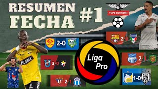 FECHA 1 Resumen LigaPro TopsEcuador [upl. by Leatrice]