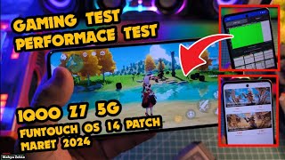 🔥Gaming Test IQOO Z7 5G Update Funtouch OS 14 Patch Maret 2024 Antutu CPU Throttling limit FPS [upl. by Llatsyrk13]