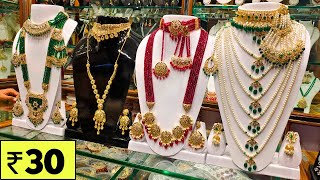 Charminar Jewellery Only ₹30 New Designs Wholesale Price Ladbazar Market Hyderabad [upl. by Llenahs592]